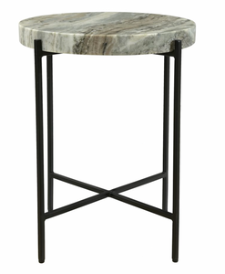 18x18 Marble Top Side Table