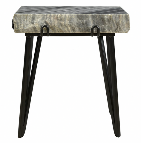 19x13 Raw Edge Marble Slab End Table