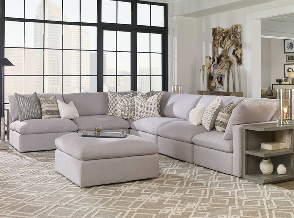 38x38 Light Grey Modular Sectional